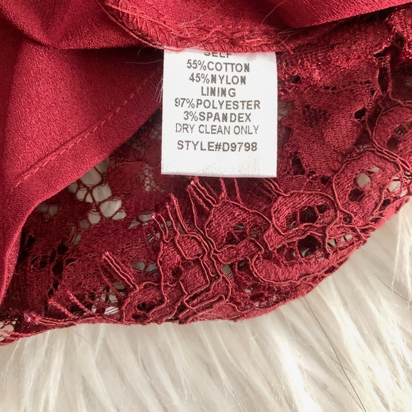 NWT Re:Named Red Lace off the shoulder dress holiday or Christmas card ready! - Picture 10 of 11